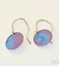 018 - Handmade Aluminium and Silver Reversible Earrings - Image 1
