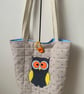 Owl tote bag