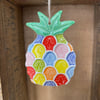 Bright Ceramic Pineapple decoration Pottery Pineapple 