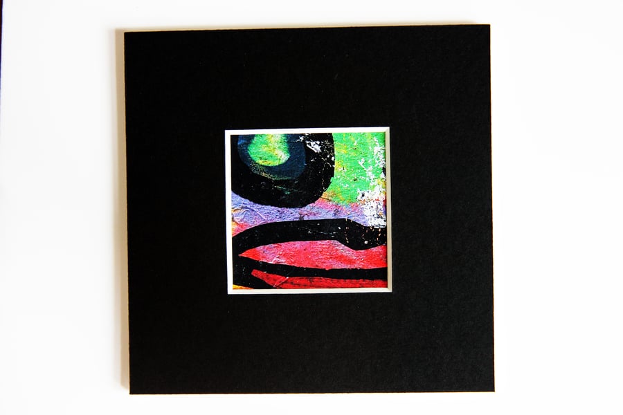 Detail of graffiti, Barcelona.4" x 4" (inches)mount, print size 2" x 2"