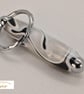 Handcrafted Acrylic Keyring Turned and polished with quality 'Chrome' fixings - Image 2