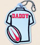 Dad Rugby Shirt Hanging Charm - Embroidered Rugby Decoration - Image 5