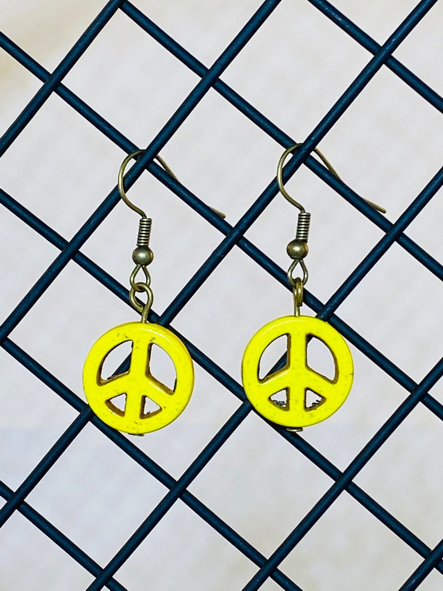 Yellow CND earrings 