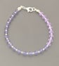 Preciosa Crystal bicone bracelet - Purple ombre