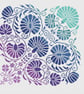 105C - Cross Stitch Pattern Beautiful Peacock Flowers, Rainbow colourway - Image 2