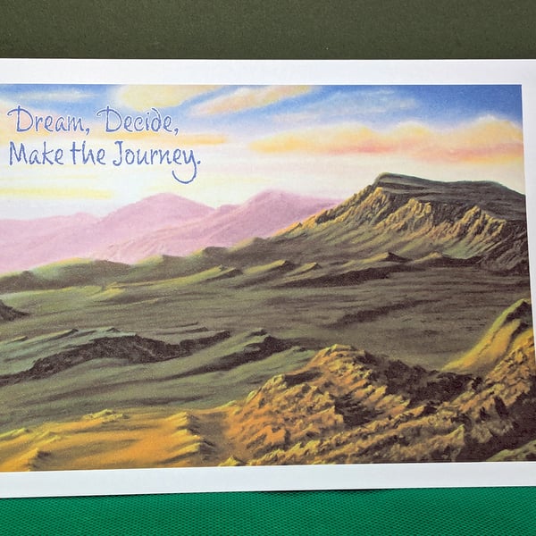 A Vibrant Dawn Art Card: Blank or Personalised A5-Size Greetings Card
