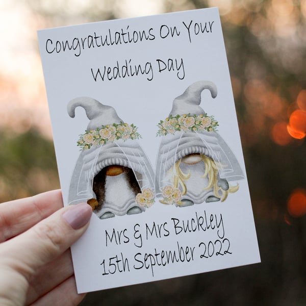 Congratulations On Your Wedding Day Card, LGBTQ Wedding Card, Same Sex Wedding 