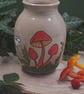 Hand painted ceramic vase