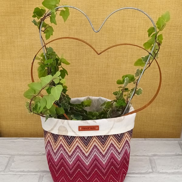 Fabric bucket, bucket storage, potplant cover