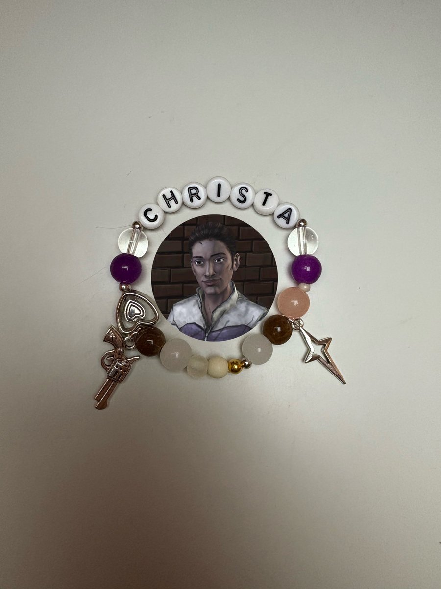 Christa The Walking Dead Game inspired handmade bracelet