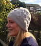 Grey Cabled Hat Knitting Kit  - Image 1