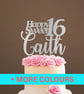 16th Birthday Cake Topper, Happy 16th Birthday Cake Topper, Custom Cake Topper