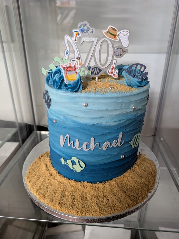 Fishing Birthday Cake Topper