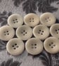 15mm 24L Corozo nut Buttons Natural product - Image 1
