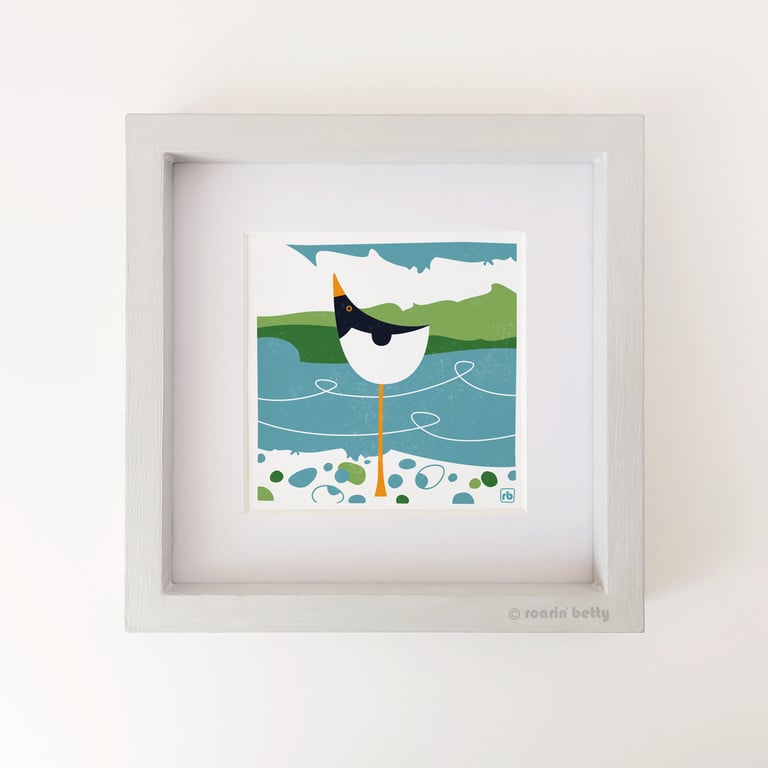 Oystercatcher Waiting For The Tide, original Giclee print