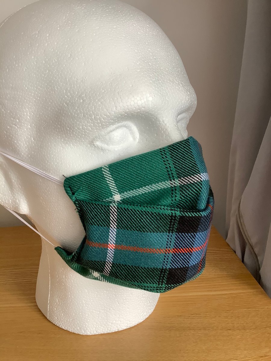 Tartan Face mask,Reusable fask mask ,Washable face covering,Free P&P