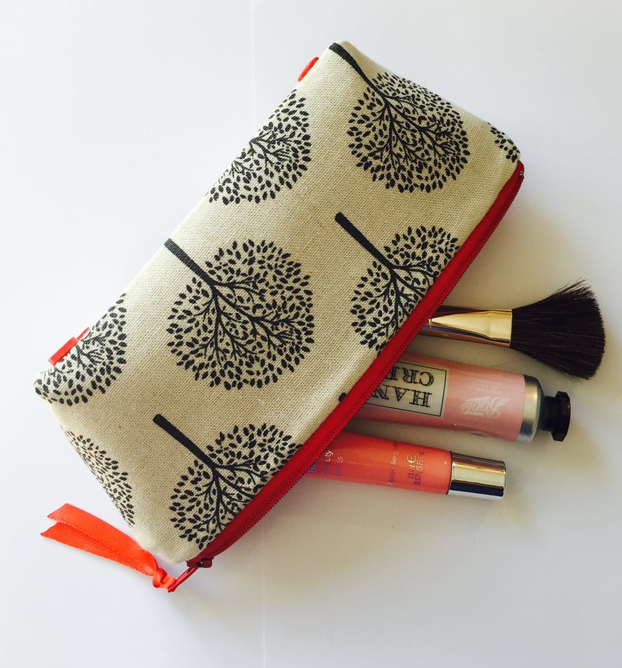 Handmade Makeup Bag, Pencil Case, Cosmetics Case, Zipper