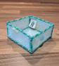 Small tray for small desk items - pale green and blue pattern with bobbles - Image 1