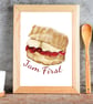 Jam First Art Print - Cornwall Art Print - Image 2