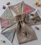 Easter Bunting with Daffodil Drawstring Bag - Image 1