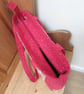 Raspberry Pink Tote with zip closure - Image 4