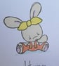 Yellow Polka Dot Easter Card - Bunny - Image 7