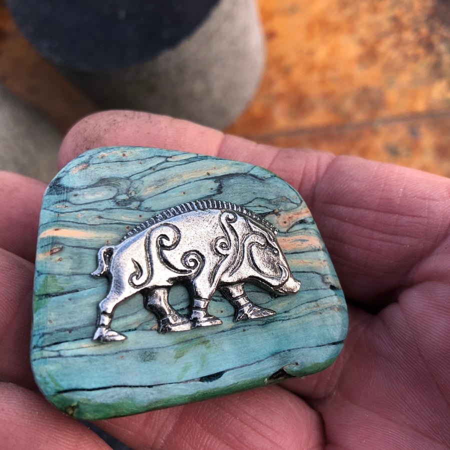 Pagan Boar Brooch