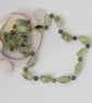 Prehnite and sterling silver necklace - Image 1
