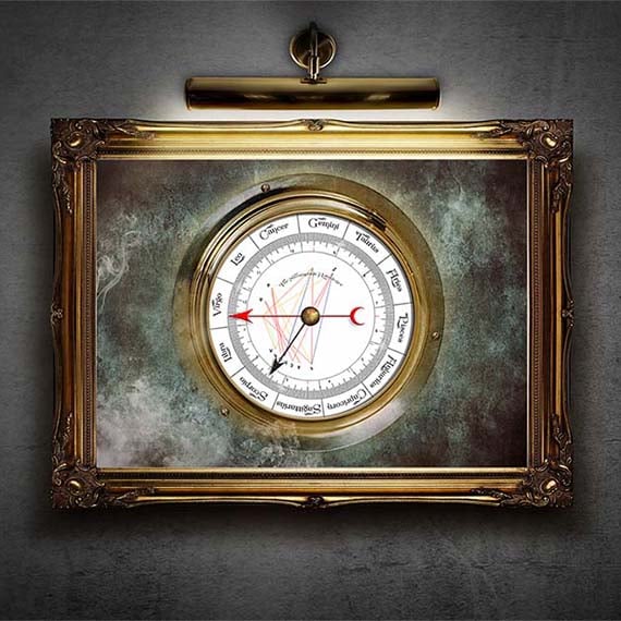Personal Astrological Art - The Steam Gauge Astrology Chart