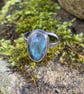 Sterling silver labradorite ring. U.K. size R