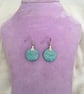 Round Mint Drop Earrings - Image 4