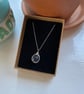 Sodalite Drop Necklace, sterling silver  - Image 7