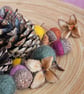 Felt Acorns - (set of 5) Autumn colours, needle felted acorns. - Image 6