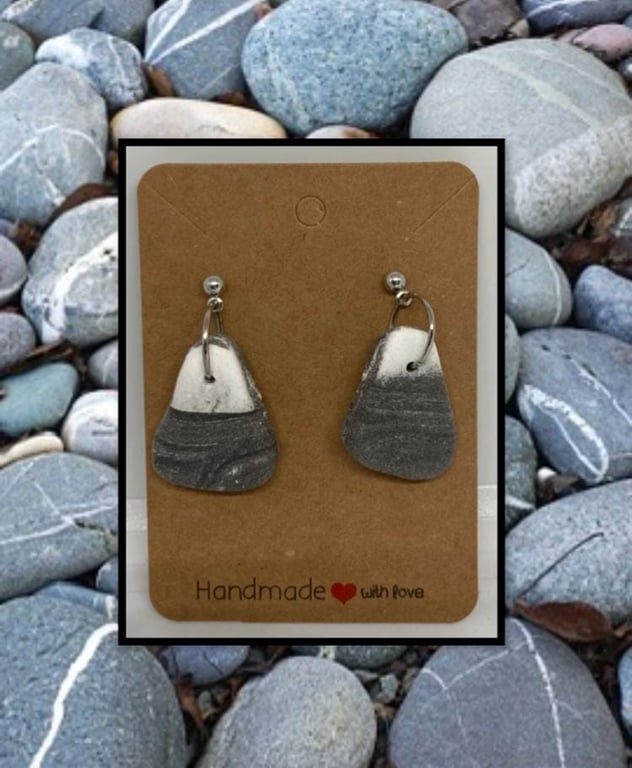 Outlet Beach stone drop studs