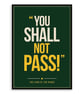 Lord of the Rings Quote Poster Print - Retro Typography Wall Art
