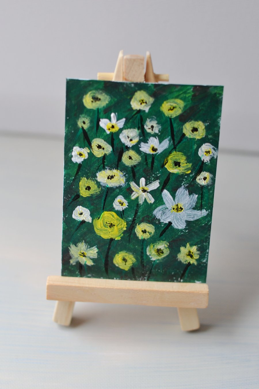 ACEO Abstract Original Painting- Hot Summer 