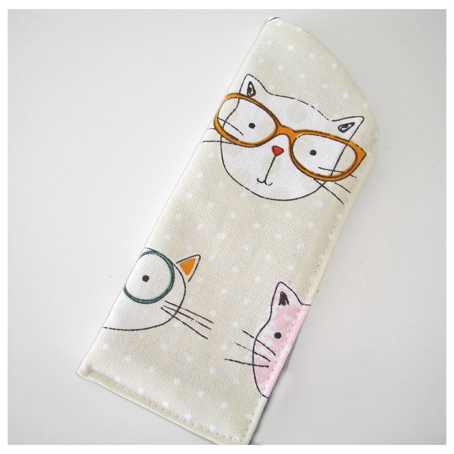 Glasses Sleeve Cat Spectacles Case No Fastening Geek Cats