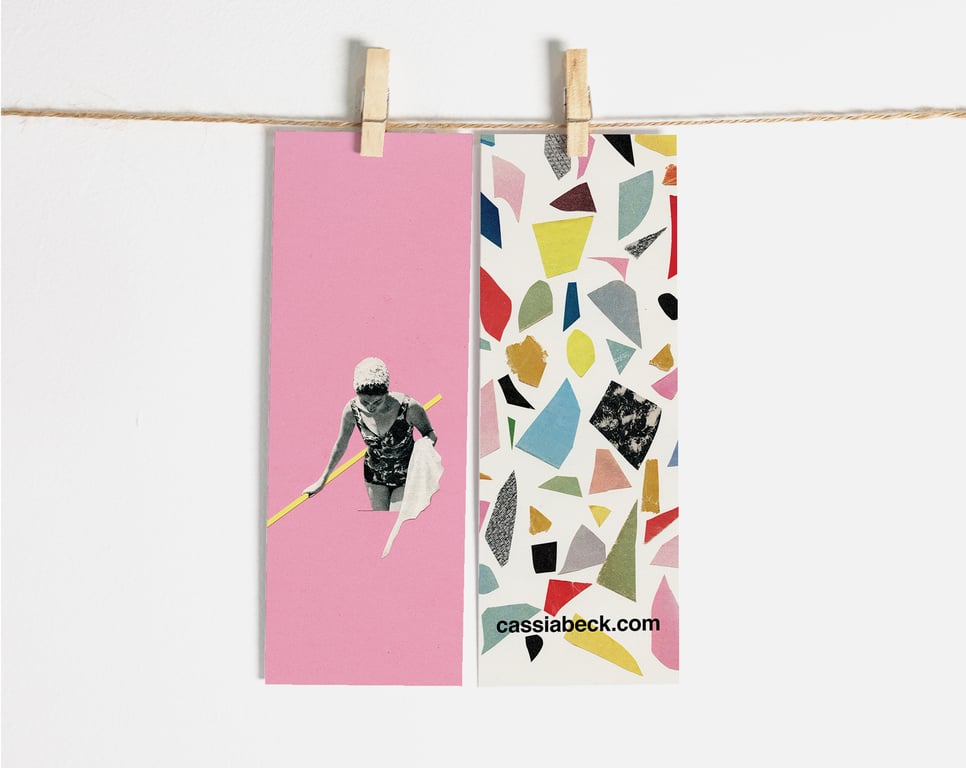 Swimming Pool Bookmark - Evening Swim