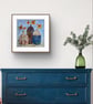 "3 vases" an original mixed media painting  - Image 3
