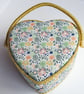 Heart shaped Sewing Basket and handmade Needlecase  - Image 2