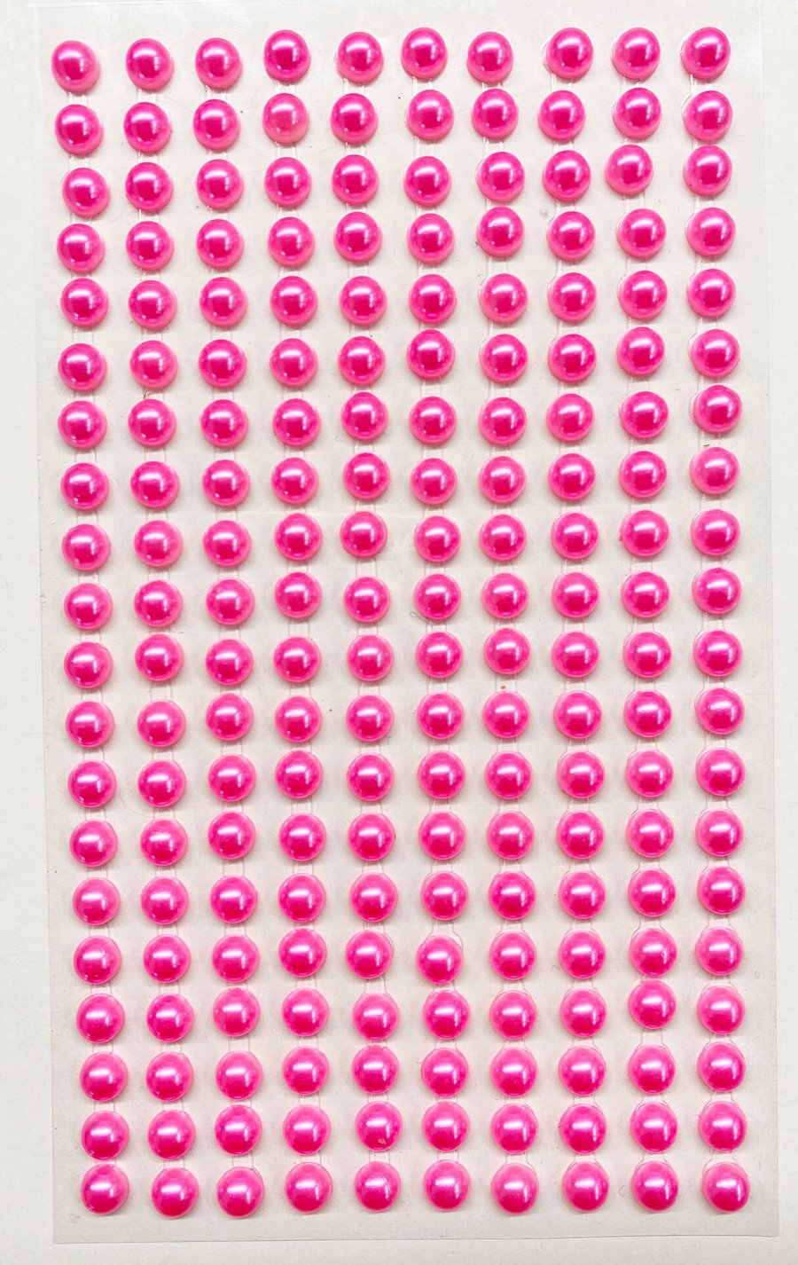 200 Self Adhesive Pearls 6mm Beautiful Small Round NEON Pink Pearl Stick On Adhe