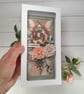 Handmade Fairy Birthday Card (121) Luxury 3D Floral Card in Light Blue & Gold. - Image 7