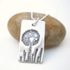 Dandelion Wish Silver Necklace