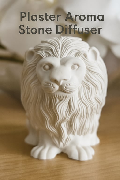 Lion Aroma Stone Diffuser – Handmade Plaster Scent Stone