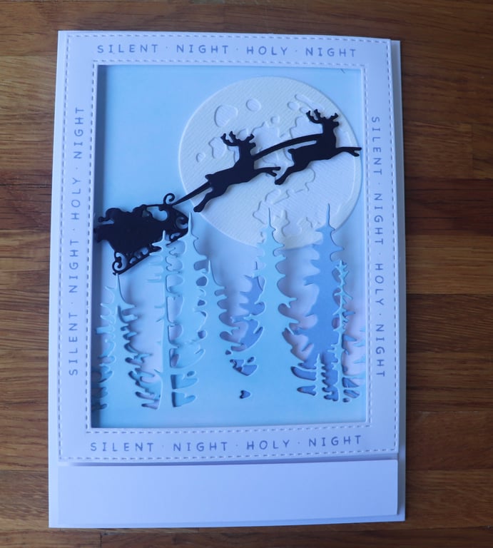 Silent Night personalised christmas card