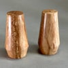 Hand turned Salt and Pepper set