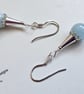 Quality Aquamarine & Morganite Sterling Silver Earrings - Image 4