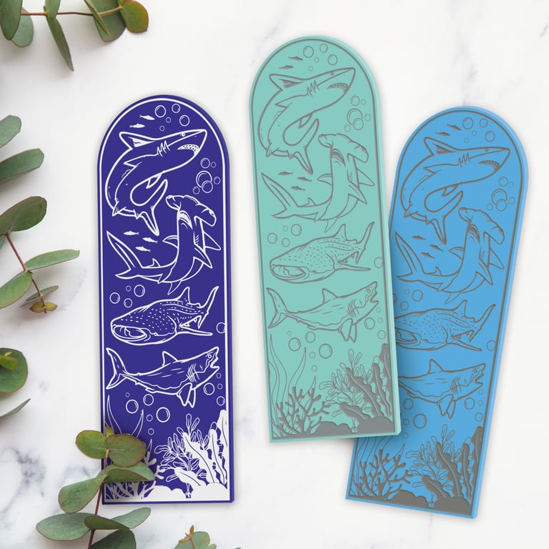 Shark-Themed Bookmark: Ocean-Inspired Gift For Book Lover, Shark Reading Gift
