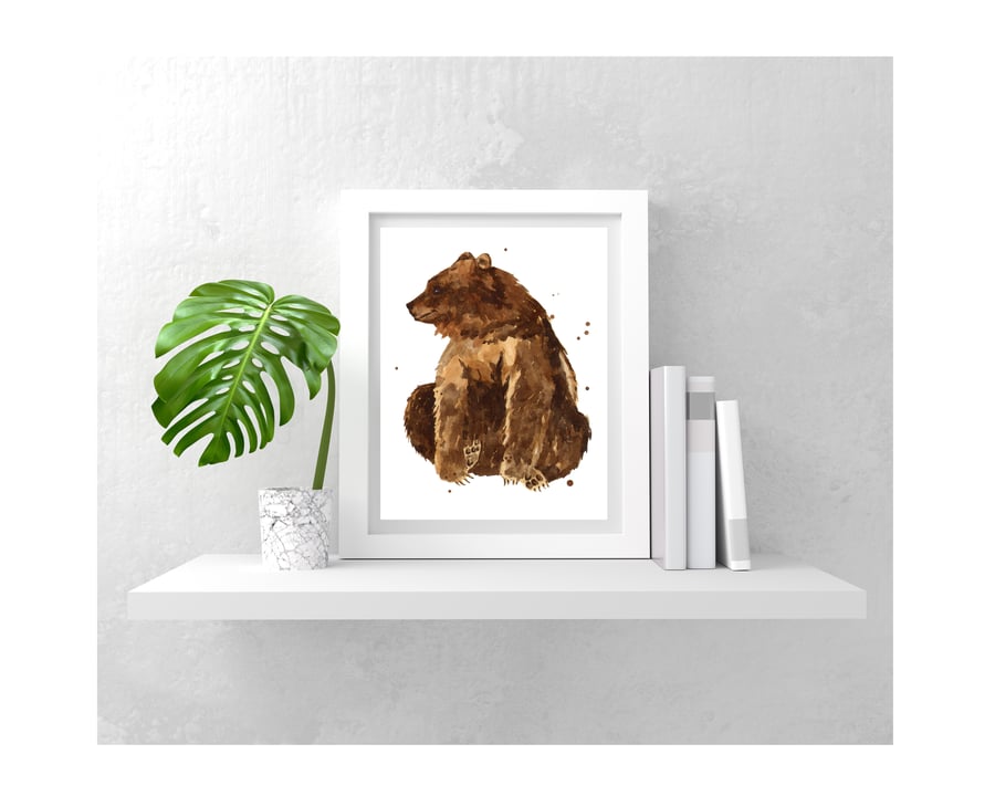 Adorable BEAR Watercolour