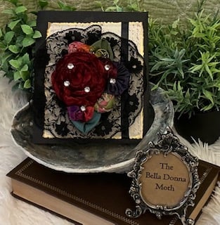 Handmade Textile Art Brooch Corsage